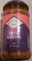 Mängden socker i Pâte Korma