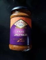 Socker och näringsämnen i Pate jalfrezi