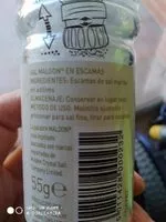 Mängden socker i Escamas de sal marina molinillo