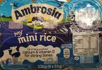 Mängden socker i Ambrosia my mini rice