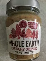 Mängden socker i Crunchy Organic Peanut Butter - Whole Earth - 227G