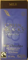 Mängden socker i Green & Black's Organic Milk Chocolate