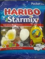 Mängden socker i Haribo starmix