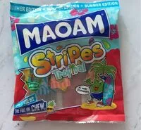 Mängden socker i MAOAM Stripes Tropical