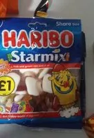 Mängden socker i Haribo starmix