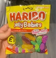 Mängden socker i Haribo jelly babies