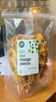 Mängden socker i Organic Dried Mango Pieces