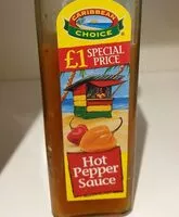 Mängden socker i Caribbean choice hot pepper sauce