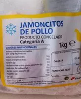Mängden socker i Jamoncitos de pollo congelados