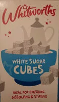 Mängden socker i white sugar cubes