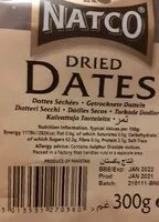 Mängden socker i Dried dates