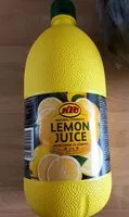 Mängden socker i KTC Lemon Juice