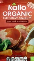 Mängden socker i organic beef gravy granules