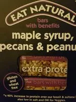 Mängden socker i Eat Natural maple syrup, peacon and peanuts bar
