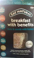 Mängden socker i Eat Natural Breakfast Plus Benefit Honey