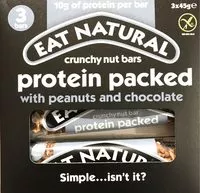 Mängden socker i Barre protéinée avec cacahuètes et du chocolat