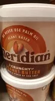 Mängden socker i Meridian Natürliche Crunchy Erdnussbutter - Ohne Zuckerzusatz