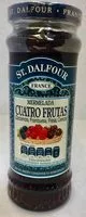 Mängden socker i St Dalfour Four Fruits Spread