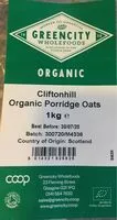 Mängden socker i Cliftonhill organic porridge oats