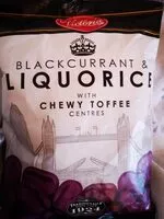 Mängden socker i Blackcurrant & liquorice with chewy toffee centres