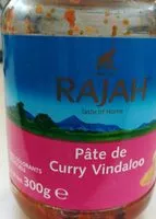 Mängden socker i RAJAH Pâte de Curry Vindaloo