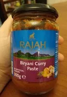 Mängden socker i Pâte de curry biryani