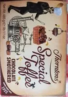 Mängden socker i Thorntons Chocolate Smothered Toffee Box 485G