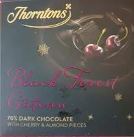 Mängden socker i Thorntons 70%dark chocolate black forest gateau