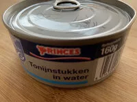 Mängden socker i Tonijnstukken in water