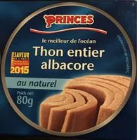 Mängden socker i Thon Entier Albacore au Naturel