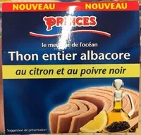 Mängden socker i Thon entier albacore au citron et au poivre noir