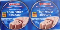 Mängden socker i Thon entier albacore au naturel