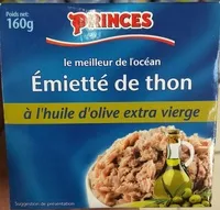 Mängden socker i Emietté de thon à l'huile d'olive extra vierge