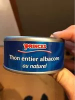 Mängden socker i Thon entier albacore au naturel Princes