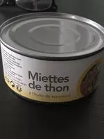 Mängden socker i Miettes de thon à l'huile de tournesole