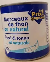 Mängden socker i Morceaux  de  thon au naturel