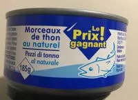 Mängden socker i Morceaux de thon au naturel