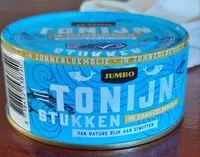 Mängden socker i Tonijnstuckken in Olijfolie