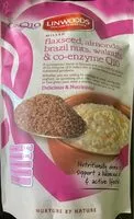 Mängden socker i Flaxseed, almonds, brazil nuts & co-enzyme Q10