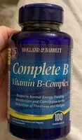 Mängden socker i Complete B Vitamin B Complex 100 Caplets
