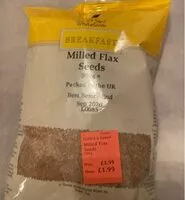 Mängden socker i Milled flax seeds