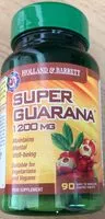 Mängden socker i Super Guarana 1200mg
