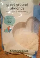Mängden socker i Great ground almonds