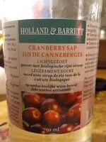 Mängden socker i Jus cranberry