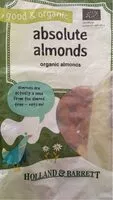 Mängden socker i Absolute almonds