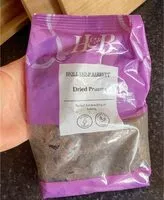 Mängden socker i Dried prunes