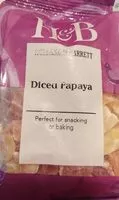 Mängden socker i Diced papaya