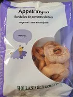 Mängden socker i Rondelles de pommes séchées