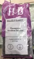 Mängden socker i Thompson Seedless Raisins