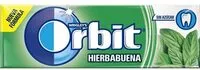Mängden socker i Chiclets Orbit Spearmint X 10